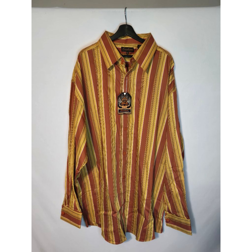 Men's Knockout Denim Company Button-up Shirt, 4XL, Burnt Orange NWT